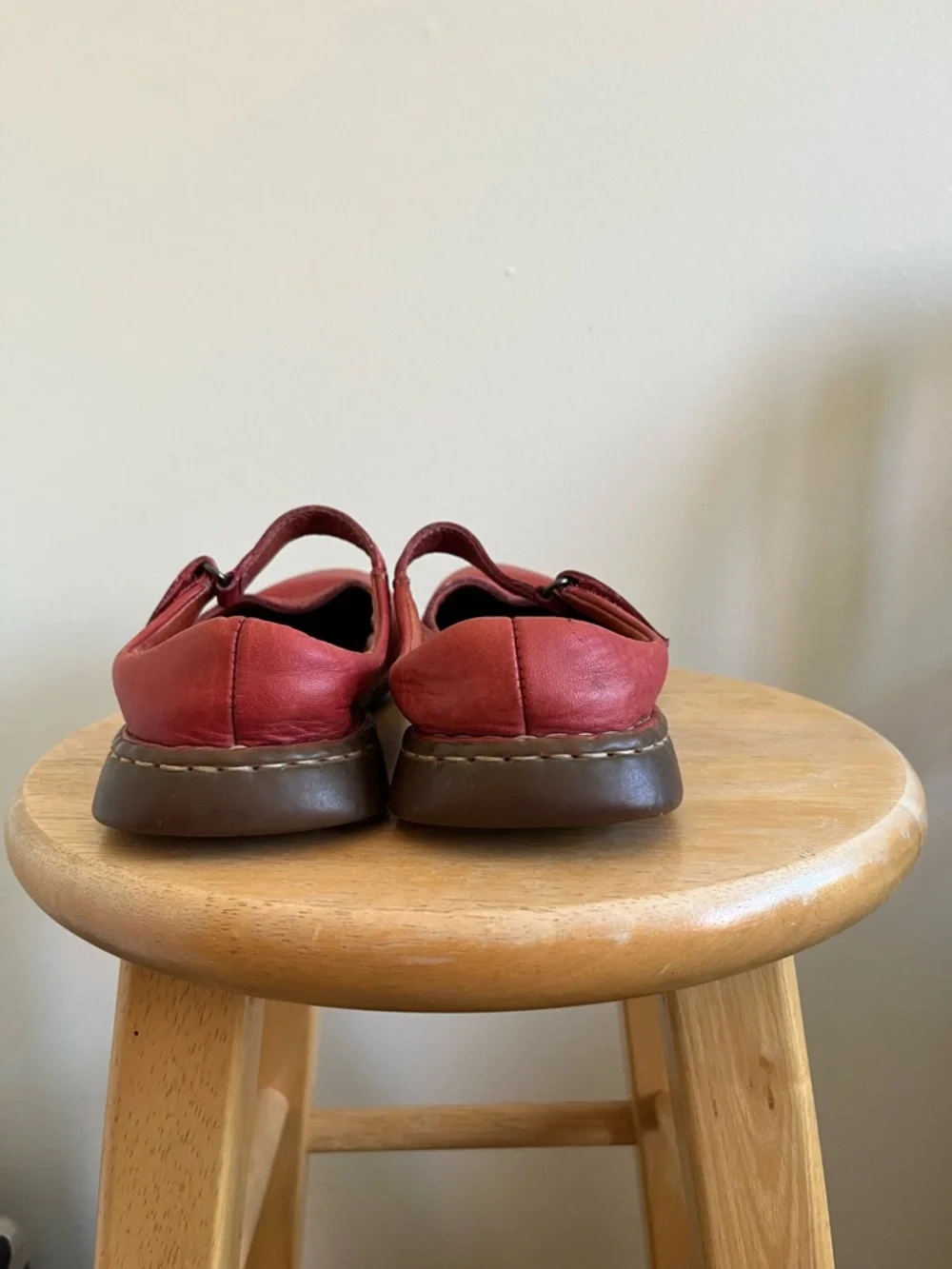 Born Red Leather Mary Jane Flats - Picture 5 of 7